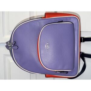 Coach Court Backpack In Colorblock - Multi Violet CR768